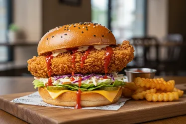 Broasted Chicken Thigh Burger
